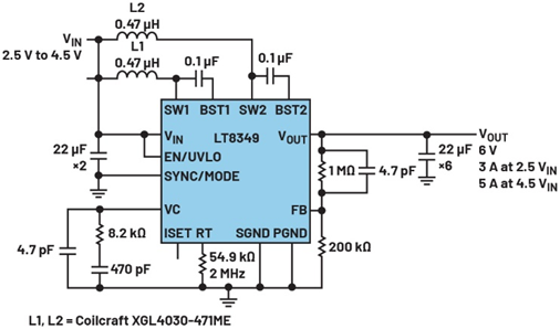 單芯片幹翻傳統方案！兩相升壓轉換器如何將低壓大功率密度拉滿？