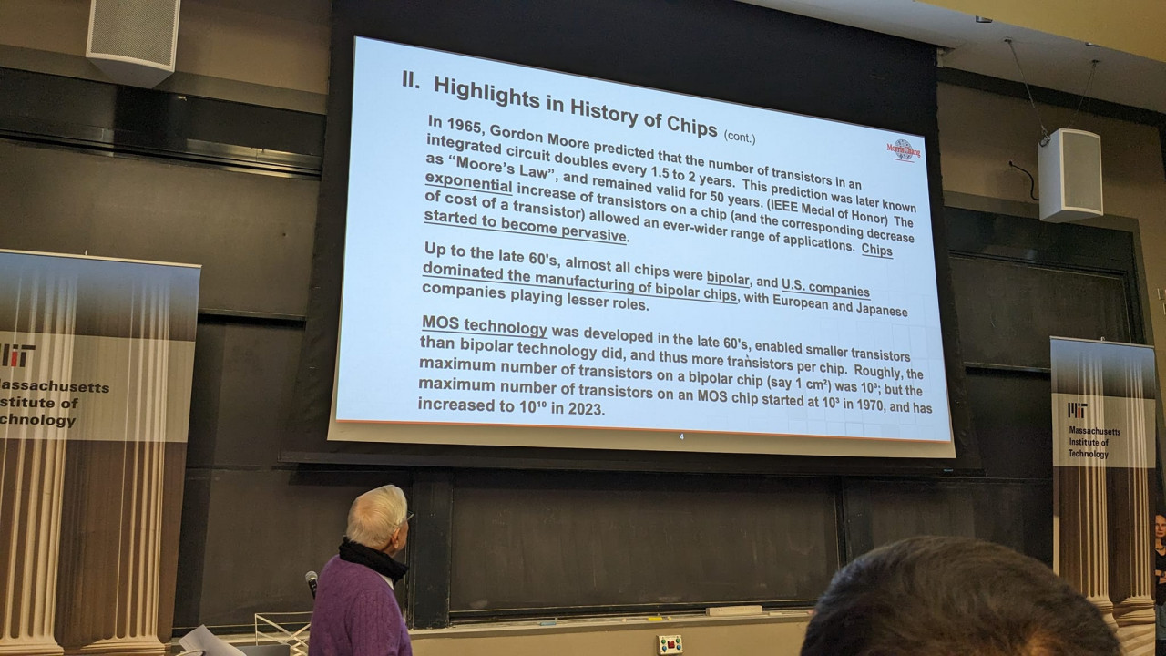 張忠謀麻省理工最新演講：人才與經濟是台積電的成功因素