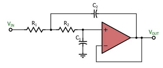 電感器輸出，運算放大器輸入：二階有源濾波器簡介