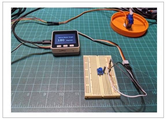 使用 M5Stack 內核控製基於電位器的伺服電機