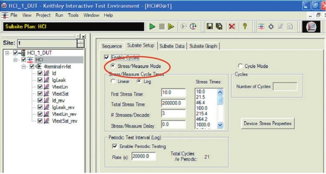 用4200A和矩陣開關搭建自動智能的可靠性評估平台