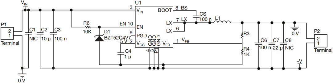 如何使用降壓轉換器創建負電壓輸出