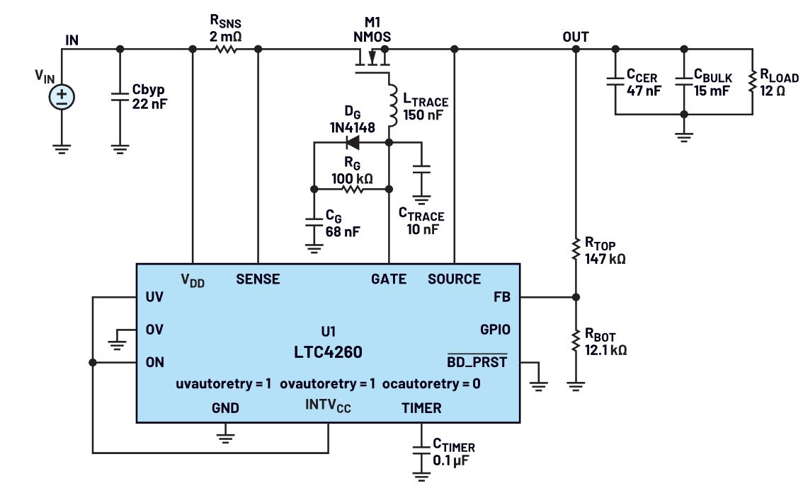 我的熱插拔控製器電路為何會振蕩？