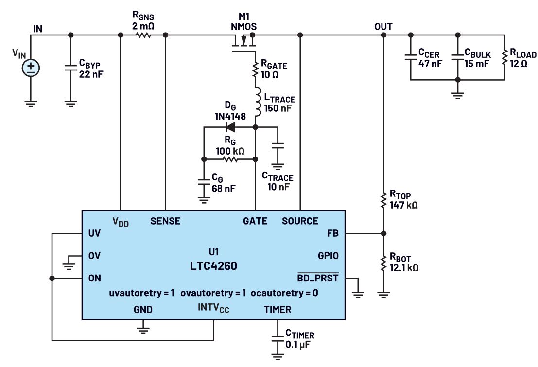 我的熱插拔控製器電路為何會振蕩？
